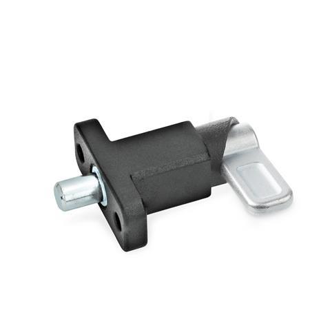 Otto Ganter Spring Latch with Flange for Surface Mounting, GN 722.2